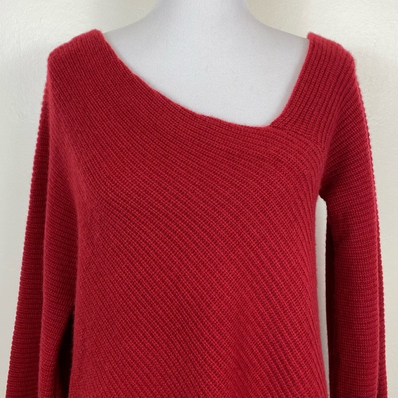 A.L.C. Charly One Shoulder Wool Cashmere Sweater - Picture 6 of 14